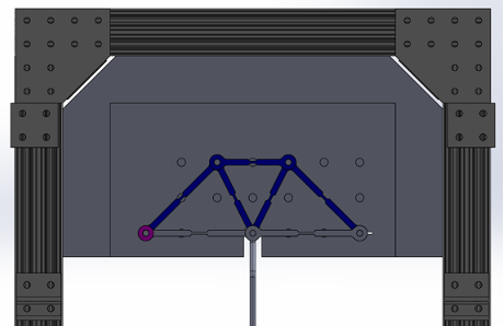 CAD model of truss